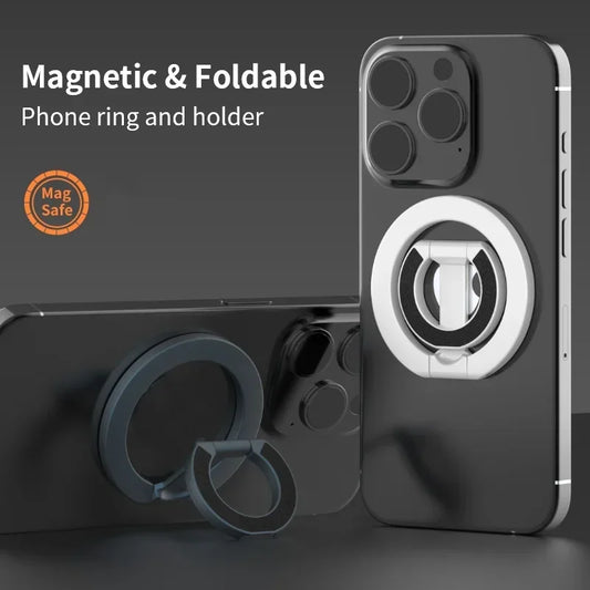 For MagSafe Double Sided Magnetic Phone Ring Holder Portable Folding Cellphones Stand Phone Accessories Support Bracket Grip