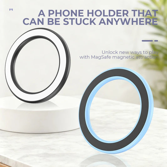 For Magsafe Strong Magnetic Ring Phone Holder Stands Adhesive Magnet Wall Cell Phone Mount Car Dashboard Mount for IPhone 15