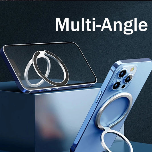 Magnetic Finger Ring Holder For MagSafe Phone Smartphone Accessories for iPhone 17 16 15 Pro Max Magnet Phone Stand Grip Mount