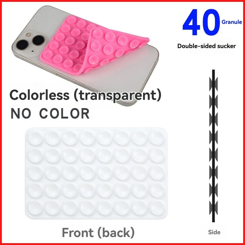 Silicone Suction Cup Phone Stand with Strong Double-sided No-hand Grip, Video Fixing Pad, Silicone Rubber Suctionsilicone Case