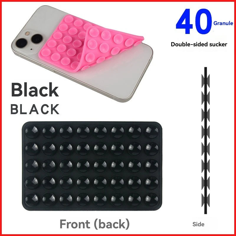 Silicone Suction Cup Phone Stand with Strong Double-sided No-hand Grip, Video Fixing Pad, Silicone Rubber Suctionsilicone Case