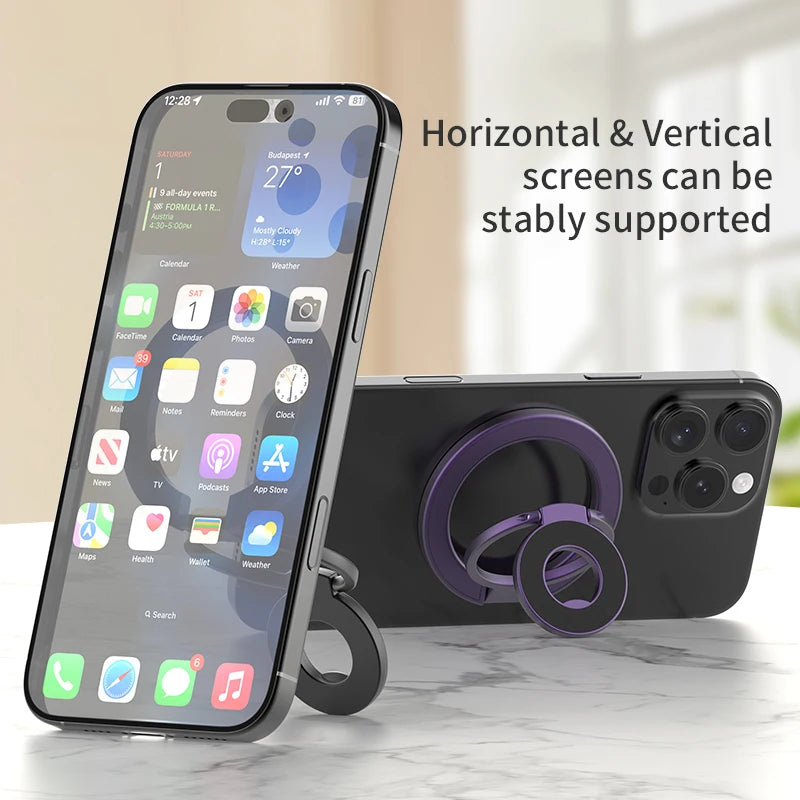 For Magsafe Cellphone Grip Double Sided Magnetic Ring Phone Holder Cellphones Stand Phone Accessories Support Telephone Grip Tok